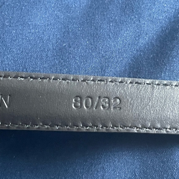 Versace La Medusa Calfskin Women Leather Belt Skinny In Matte Black Size 80/32 - Picture 5 of 7